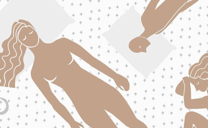 sleep positions and personality - image of people in various sleep positions