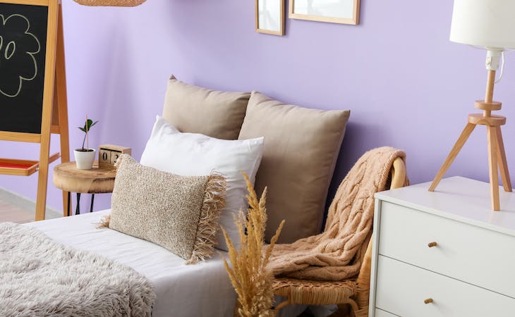 bedroom paint colors - moody lavender