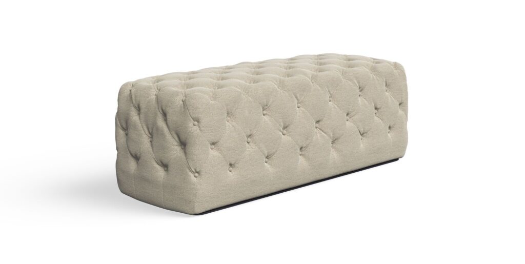 saatva constance tufted ottoman