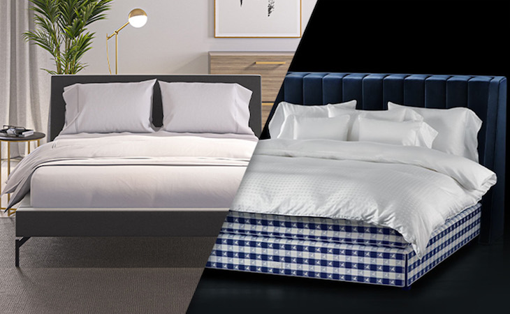 saatva classic next to hastens mattress