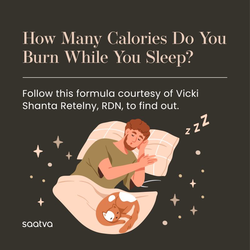 does sleep burn calories infographic