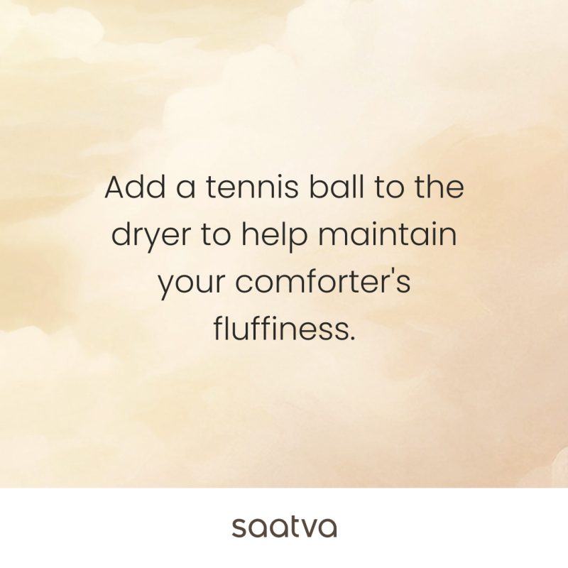 how to clean a comforter infographic