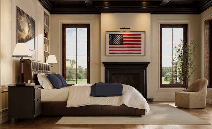 saatva mattress in bedroom