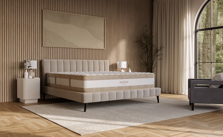 saatva rx mattress and valencia bed frame