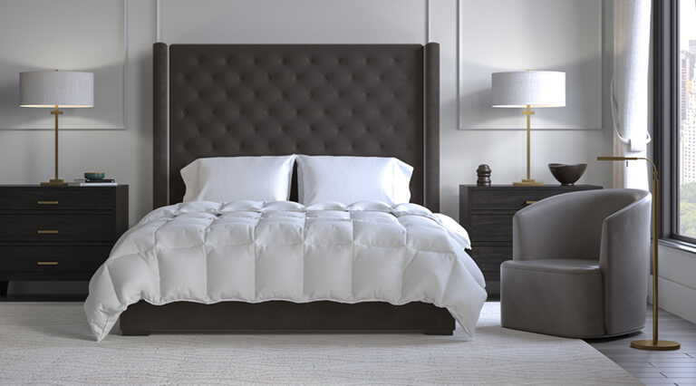 Saatva All-Year Down Alternative Comforter Folded