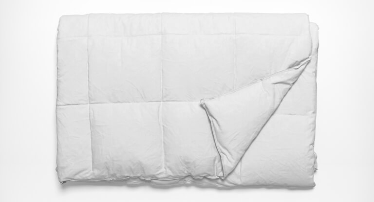 Saatva All-Year Down Alternative Comforter Side