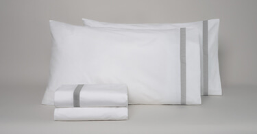 Banded Percale Sheet Set