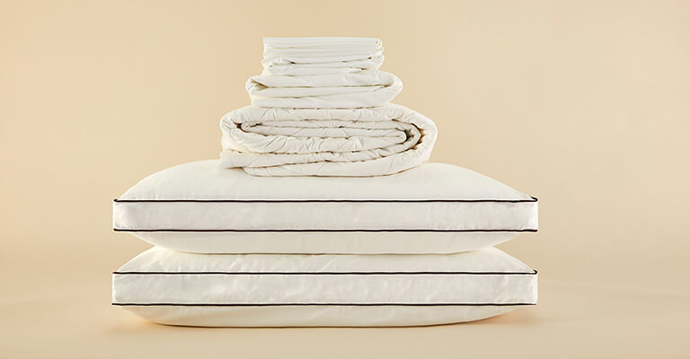 Stacked bedding products