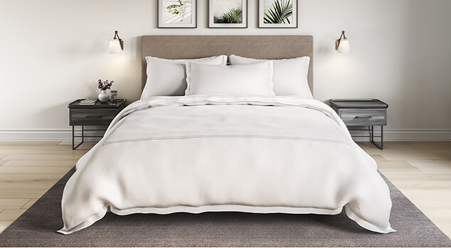 Embroidered Sateen Duvet Cover Set