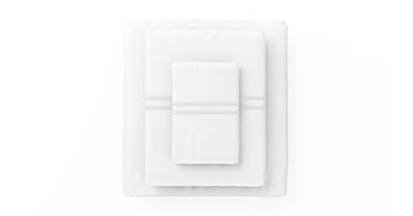 Embroidered Sateen Sheet Set