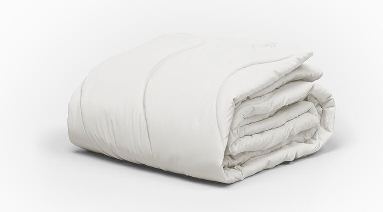 Lightweight Down Alternative Comforter Stacked