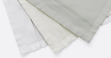 Organic Percale Duvet Cover Set Detail View