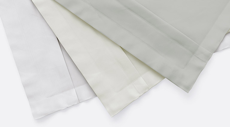 Organic Percale Duvet Cover Set Detail View