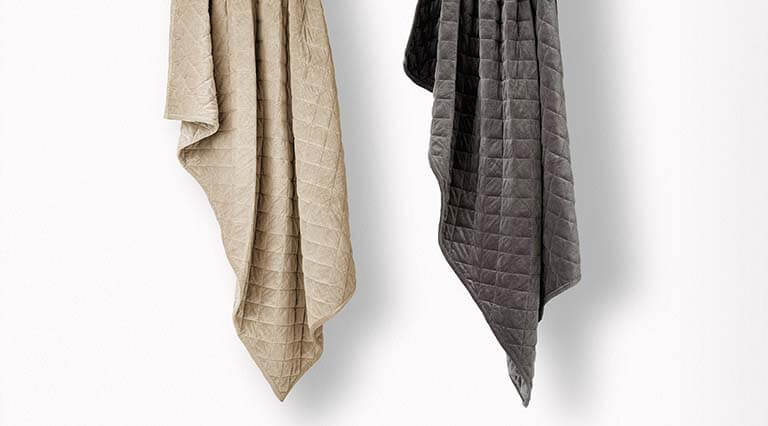 Weighted Blankets Hanging.